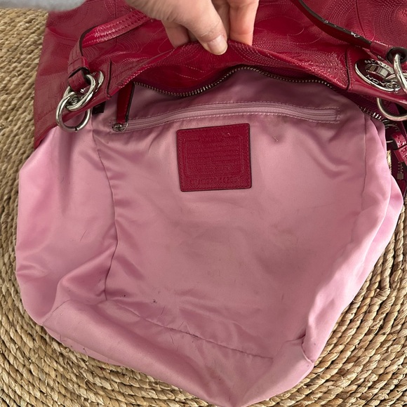 Coach Alex  Patent Leather Shoulder Tote Purse F14265 - Picture 8 of 15